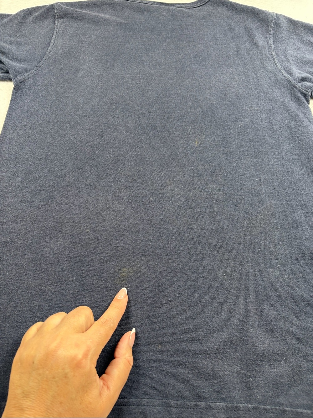 VTG‎ 90s Y2K Champion Heritage Big C Logo Navy Blue T-Shirt Men’s Small - Picture 8 of 9